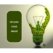 Green Bulb Idea Mouse Pad